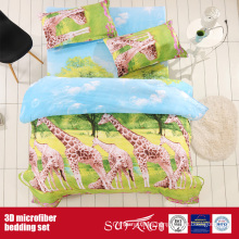 Printed Microfiber Big Giraffe Printing 3D Pillow Case